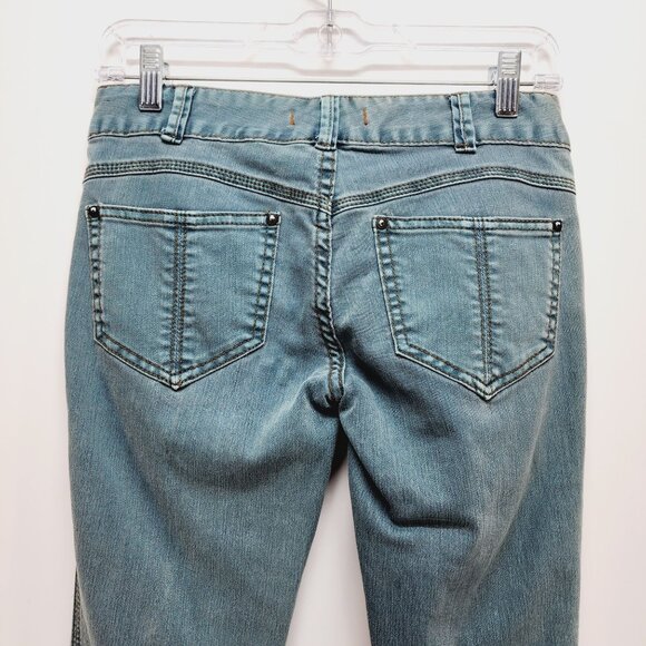 Free People Womens Skinny Jeans Size W25 Medium Wash blue mid rise Denim - Picture 6 of 9
